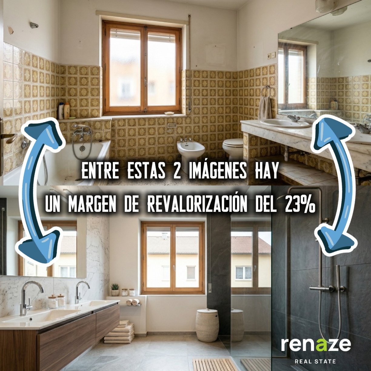 Proceso de reforma de una vivienda en una operación Renaze